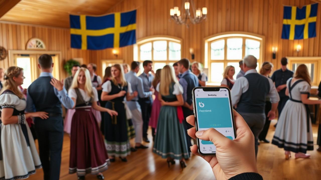 Folkdansförening med Swish-betalning